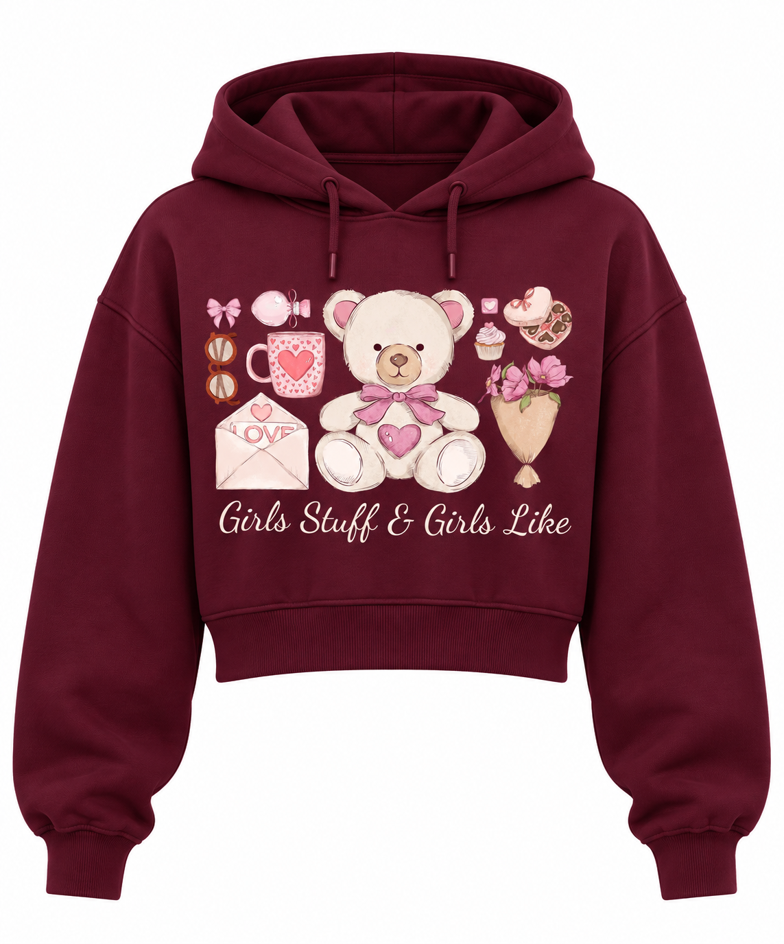Women's Premium Cropped Hoodie – 320 GSM Cotton