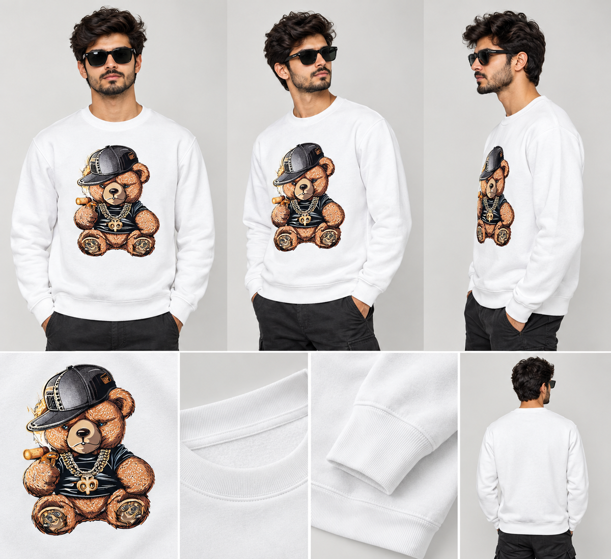 Premium Unisex Fleece Sweatshirt – 300 GSM Cotton Blend