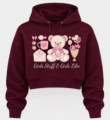 Women's Premium Cropped Hoodie – 320 GSM Cotton